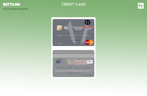 Модерен стил шаблон за мастер картички на Северна Кореја Даедонг Кредитна банка